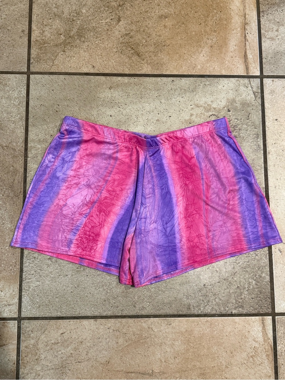 EUC Pink and Purple Tie-Dye Dance Shorts